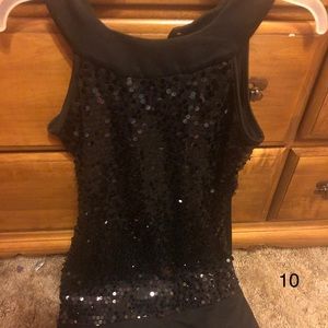Black sequins dress